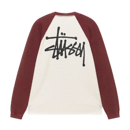 Stussy 2 Tone Raglan Thermal - Off White