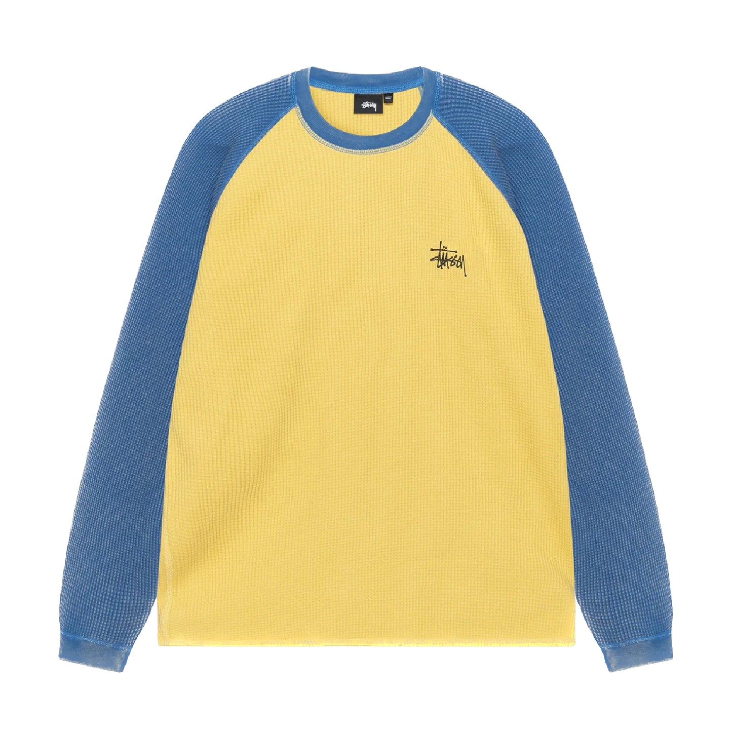 Stussy 2 Tone Raglan Thermal - Yellow