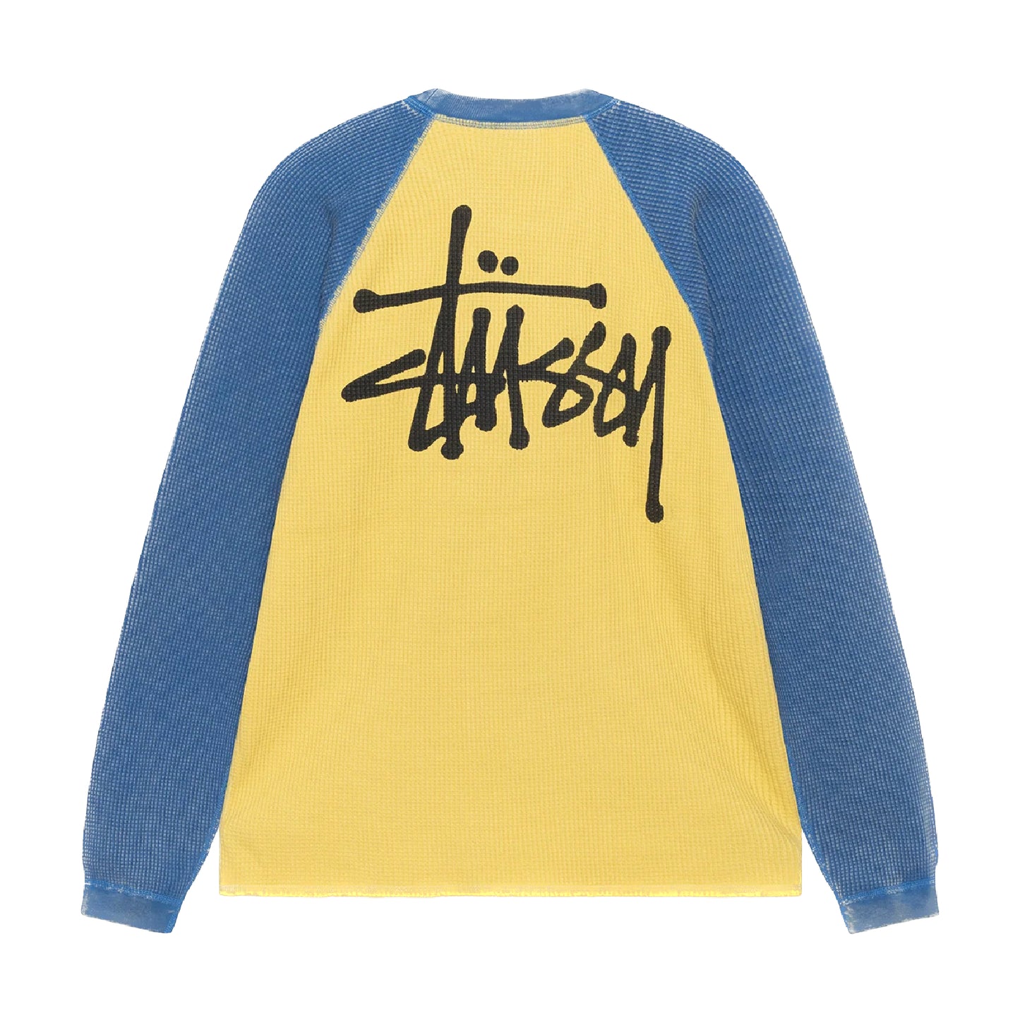 Stussy 2 Tone Raglan Thermal - Yellow