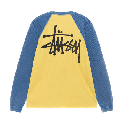 Stussy 2 Tone Raglan Thermal - Yellow