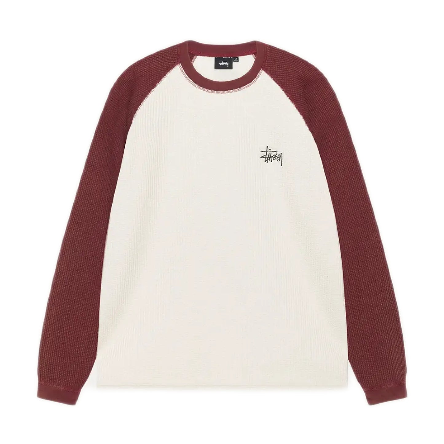 Stussy 2 Tone Raglan Thermal - Off White