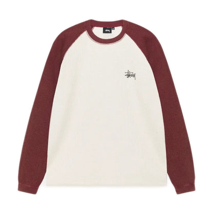 Stussy 2 Tone Raglan Thermal - Off White