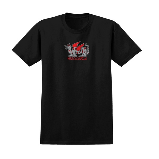 Krooked Tarragon Fill Ringspun Tee - Black