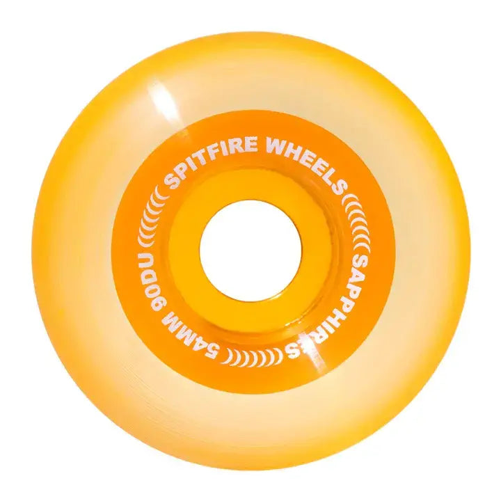 Spitfire Sapphire 90D Clear/Orange Wheel - 90D 54mm