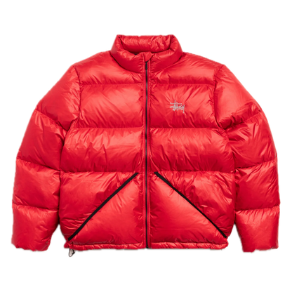 Stussy Micro Ripstop Down Puffer - Red