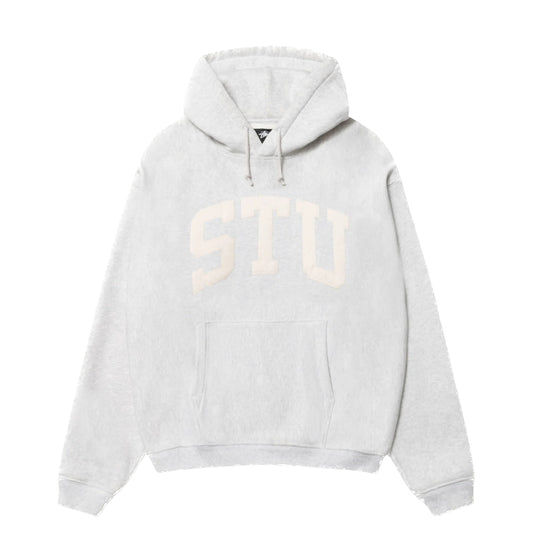 Stussy Stu Relaxed Hoodie - Ash