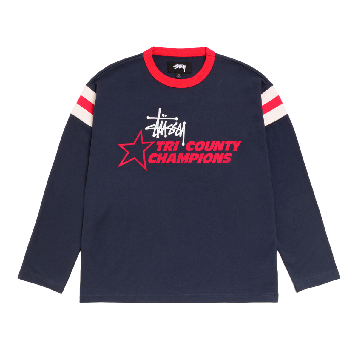 Stussy Longsleeve Ringer Tee - Ink