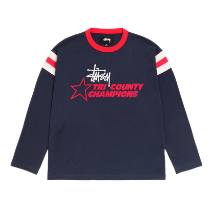 Stussy Longsleeve Ringer Tee - Ink
