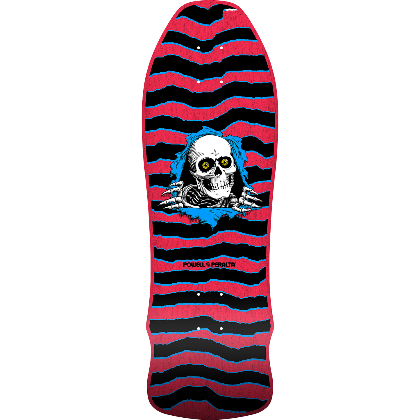 Powell Peralta GeeGah Ripper Reissue Deck - 9.75 x 30 Red Stain