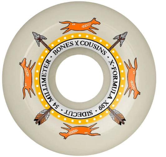 Bones Cousins Sidecut X-Formula Wheels - 99A 54mm V5