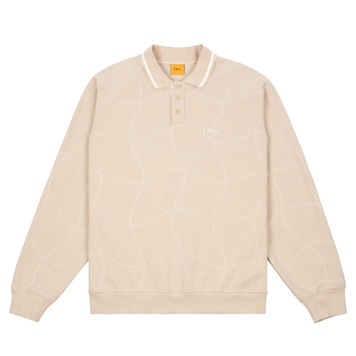 Dime Wave Rugby Sweater - Cream