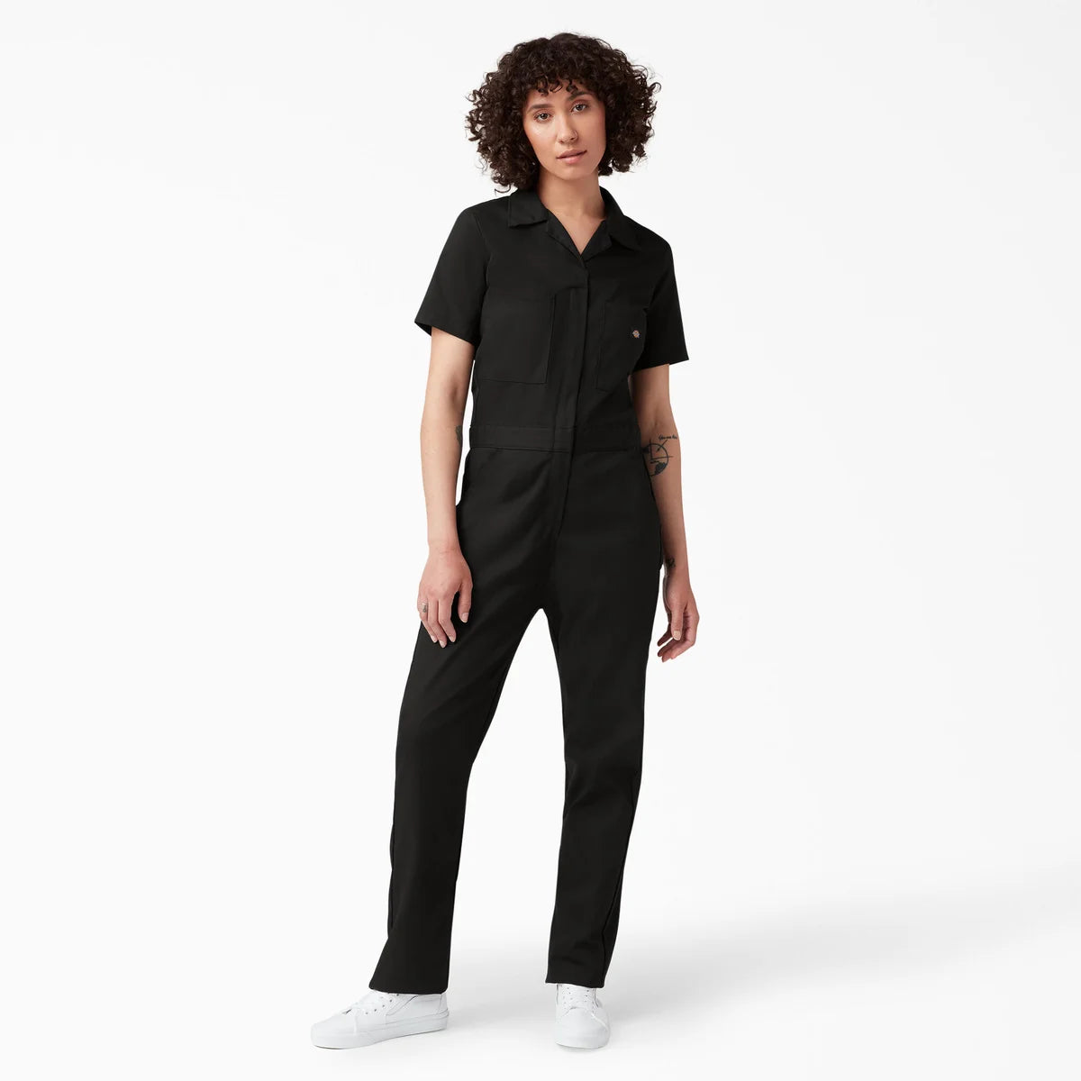 Dickies Women's Short Sleeve Coveralls - Black