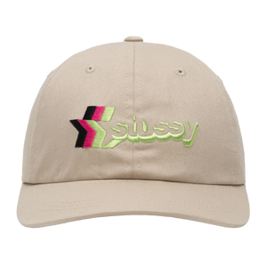 Stussy 3 Star Low Pro Strapback Cap - Khaki