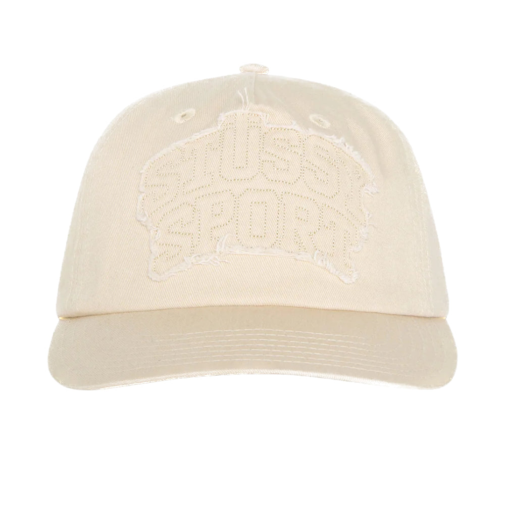 Stussy Mid Depth Sport Patch Applique Cap - Sand