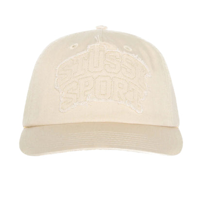 Stussy Mid Depth Sport Patch Applique Cap - Sand