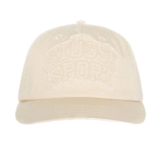 Stussy Mid Depth Sport Patch Applique Cap - Sand