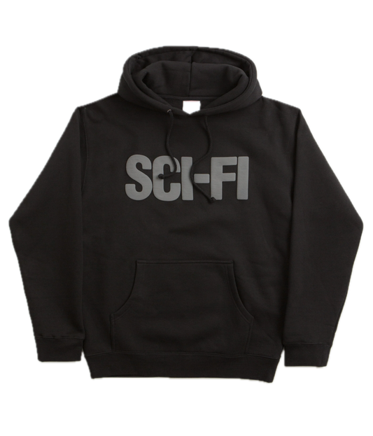 Sci-Fi Fantasy Big Logo Hood - Black