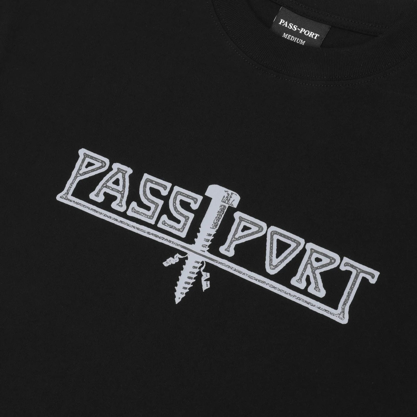 Pass-Port Screwed Tee - Black