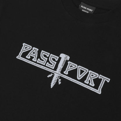 Pass-Port Screwed Tee - Black