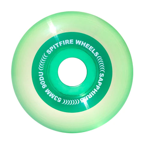 Spitfire Sapphire 90D Clear/Green Wheel - 90D 53mm