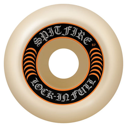 Spitfire Formula Four Lock-In Full Wheels - 99D 57mm Orange Print