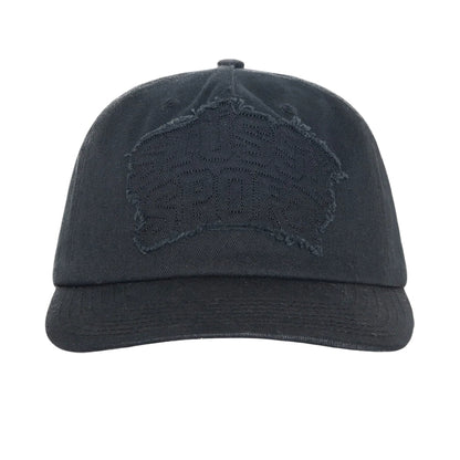 Stussy Mid Depth Sport Patch Applique Cap - Shadow Black