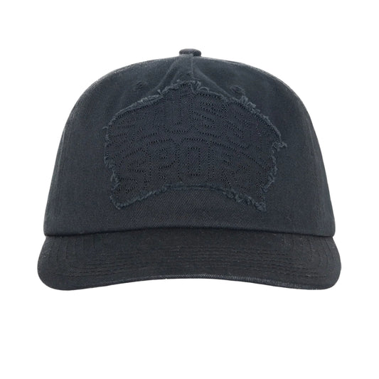 Stussy Mid Depth Sport Patch Applique Cap - Shadow Black