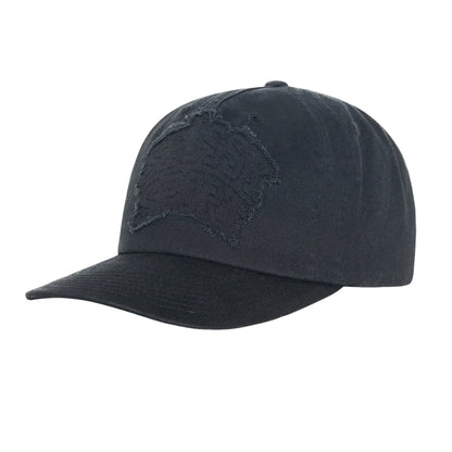 Stussy Mid Depth Sport Patch Applique Cap - Shadow Black