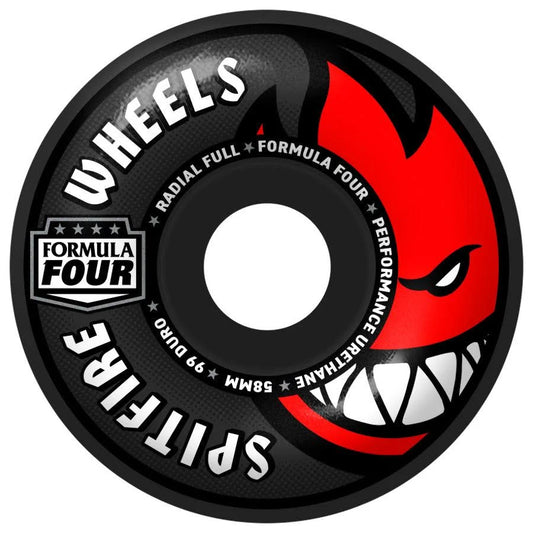Spitfire Formula Four Radial Full Wheels - 99D 58mm
