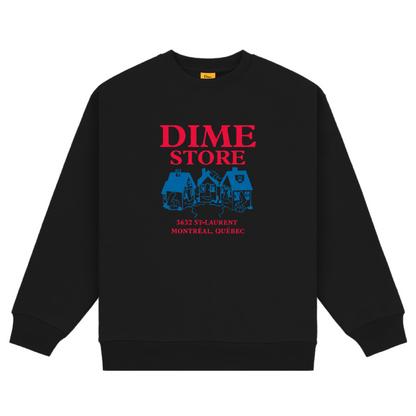 Dime Skateshop Crewneck - Black