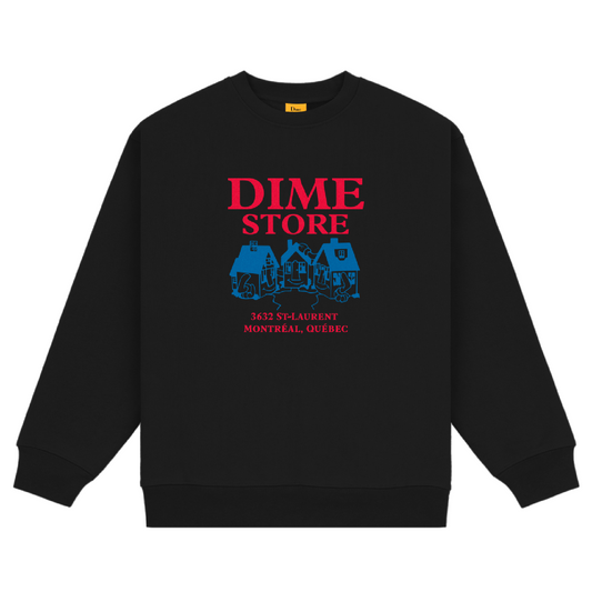 Dime Skateshop Crewneck - Black