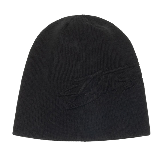 Stussy Embossed Smooth Stock Skullcap - Black