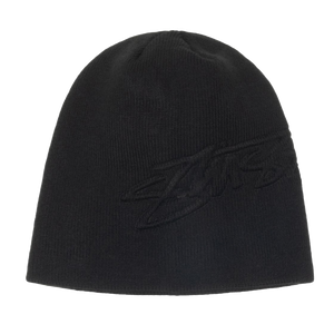 Stussy Embossed Smooth Stock Skullcap - Black