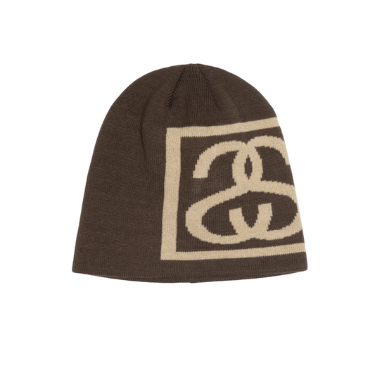 Stussy Ss Link Skullcap Beanie - Brown