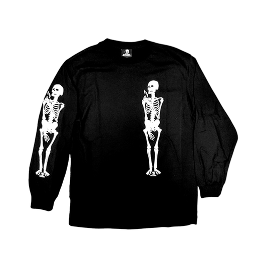 Skull Skates Crystal Ocean Skeleton Longsleeve - Black