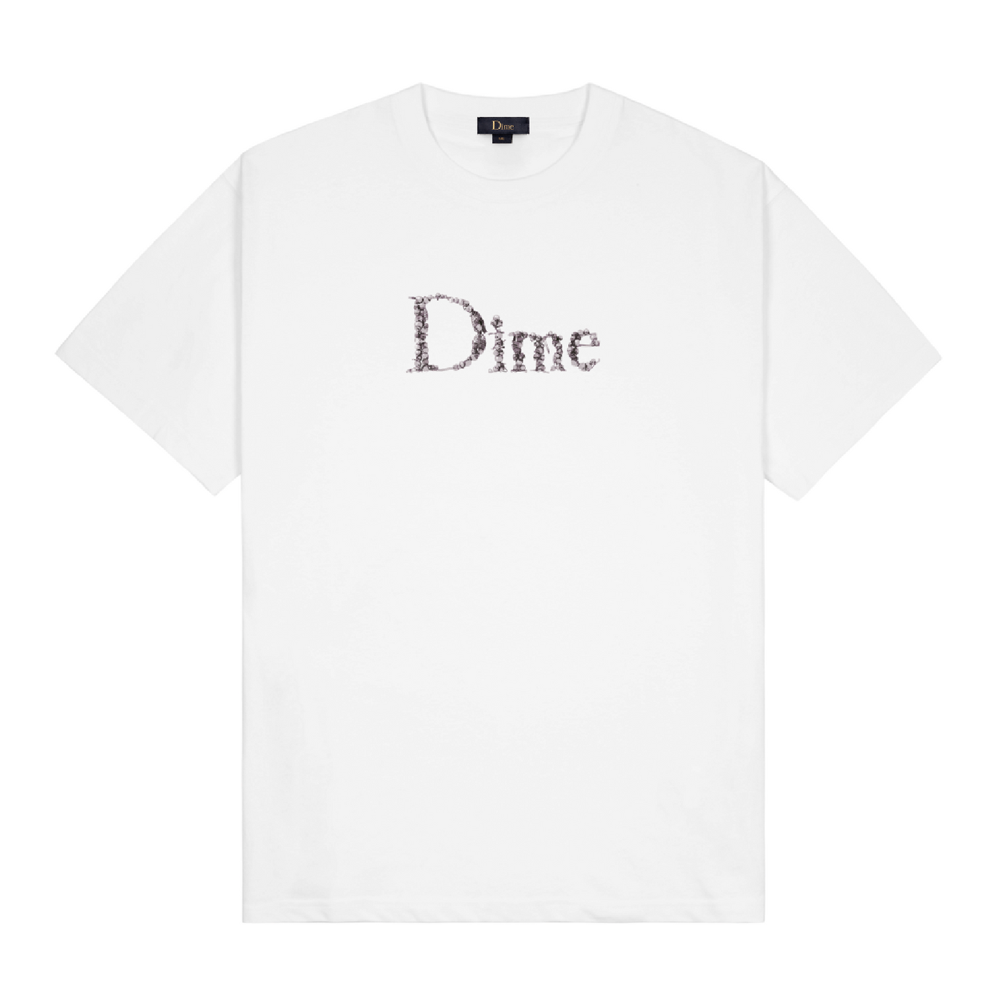 Dime Classic Skull Tee - White