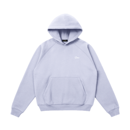 Dime Cursive Small Logo Hoodie - Gray Lavender