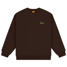 Load image into Gallery viewer, Dime Classic Small Logo Crewneck - Deep Brown