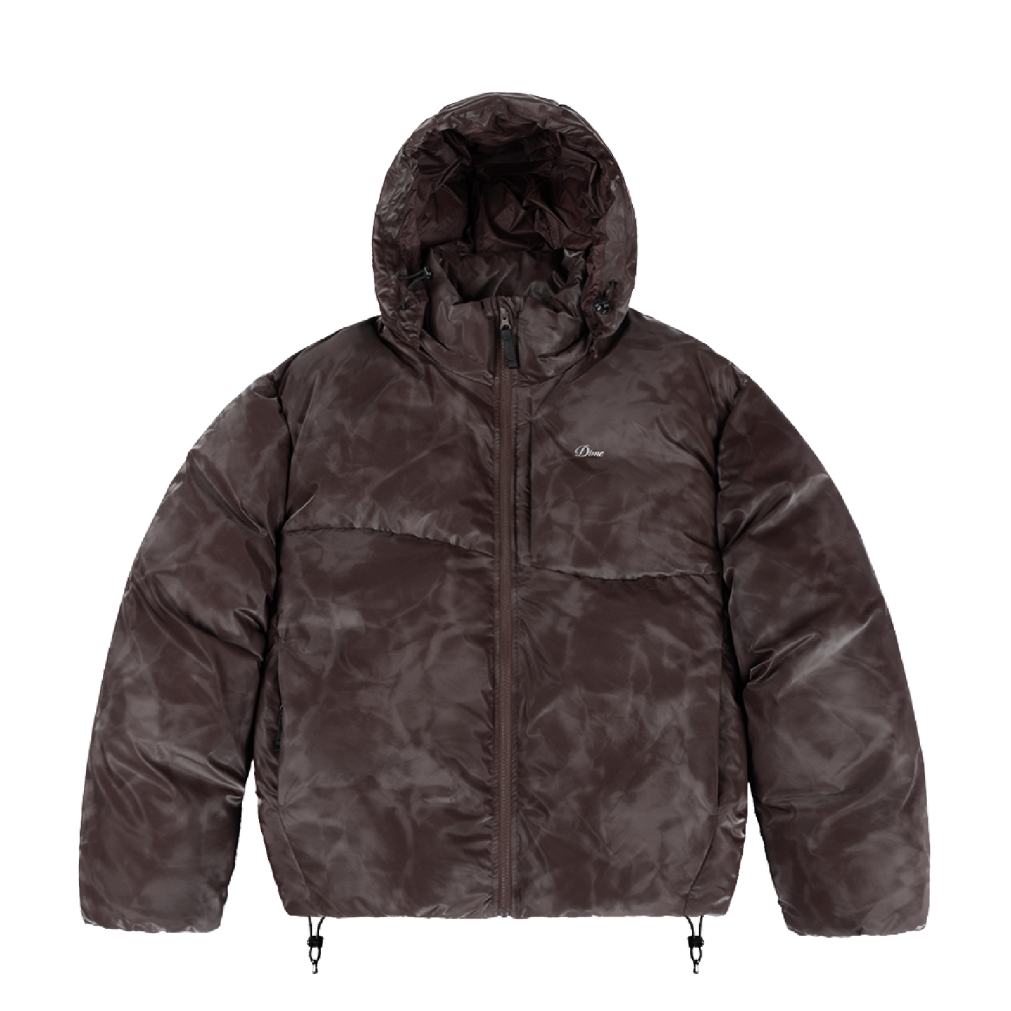 Dime Wavy Puffer - Smoke Brown