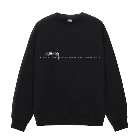 Stussy Smooth 80 Crewneck - Black