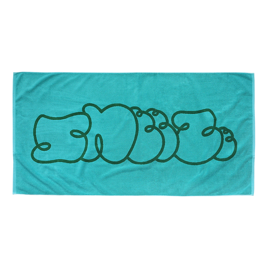 Sneeze Logo Beach Towel - Aqua/Forest