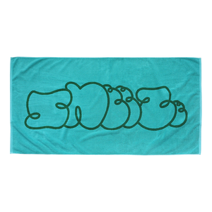 Sneeze Logo Beach Towel - Aqua/Forest