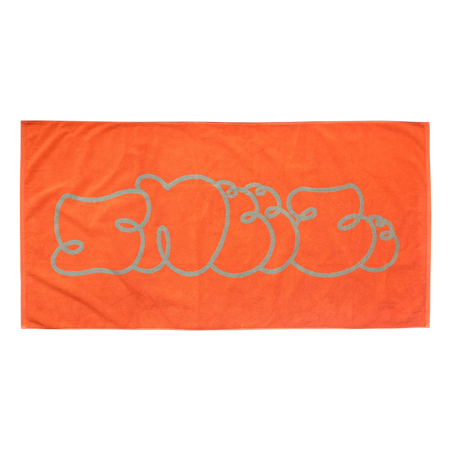 Sneeze Logo Beach Towel - Orange/Sage