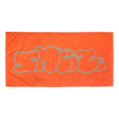 Sneeze Logo Beach Towel - Orange/Sage