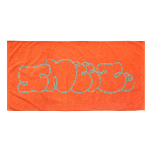 Sneeze Logo Beach Towel - Orange/Sage