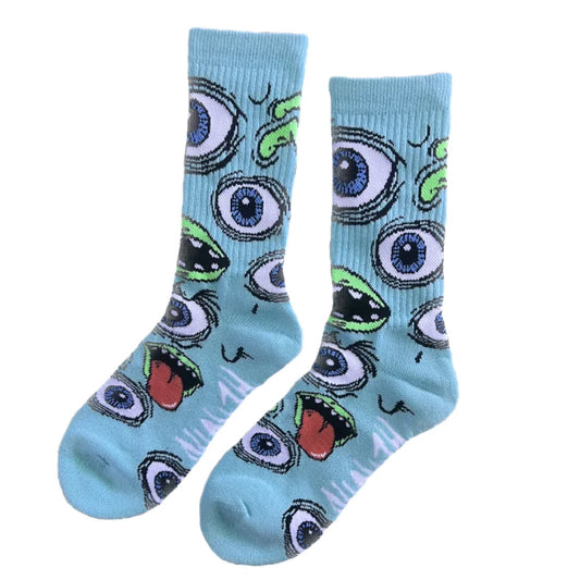 Heroin Mutant Socks - Ice Blue