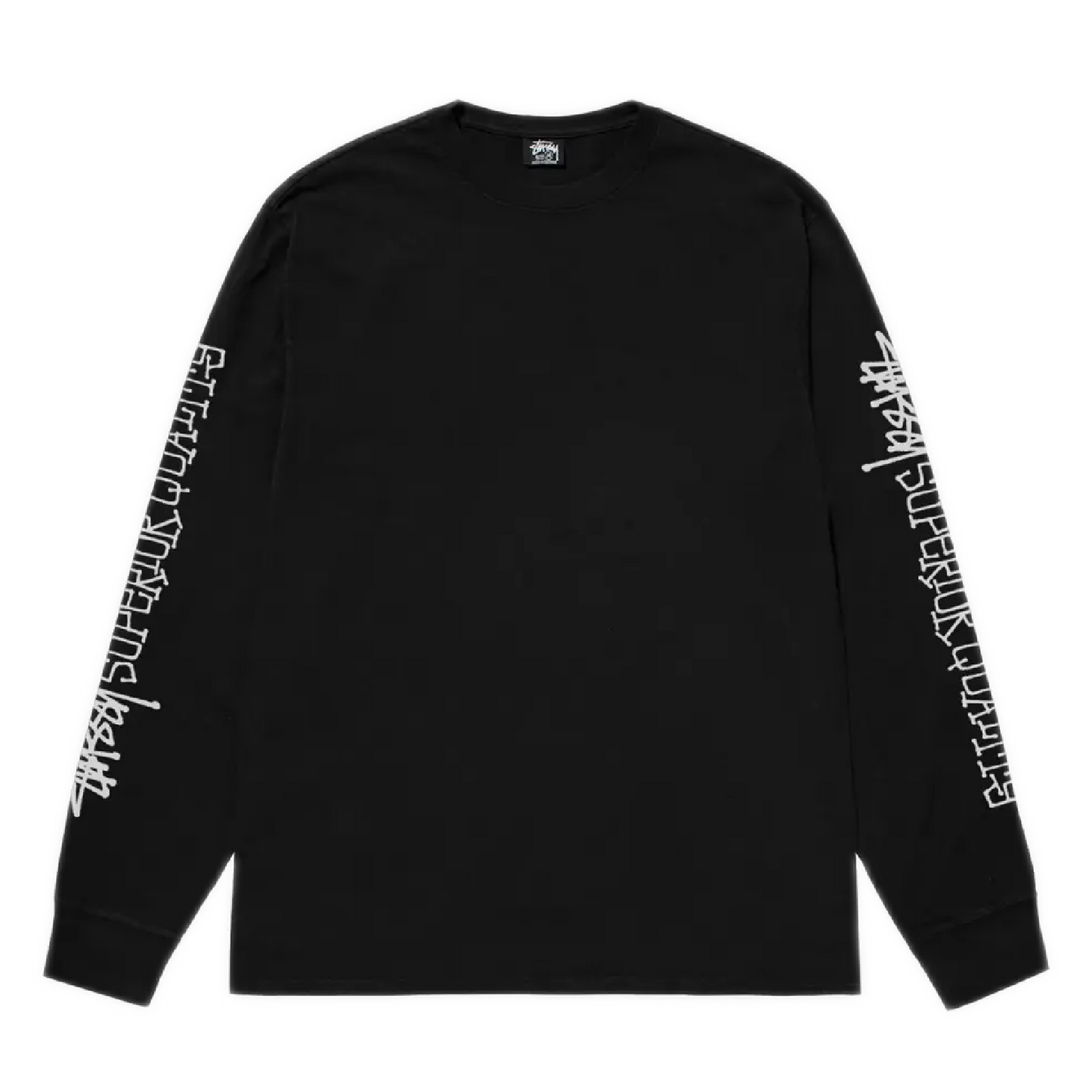 Stussy Superior Quality Pigment Dyed Longsleeve Tee - Black