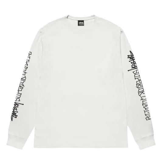 Stussy Superior Quality Pigment Dyed Longsleeve Tee - Natural