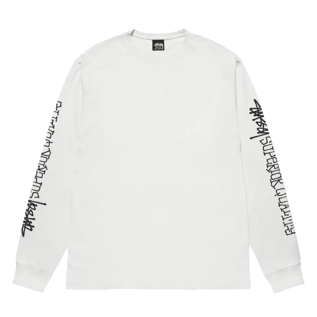 Stussy Superior Quality Pigment Dyed Longsleeve Tee - Natural