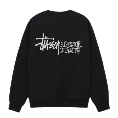 Stussy Superior Quality Crewneck - Black